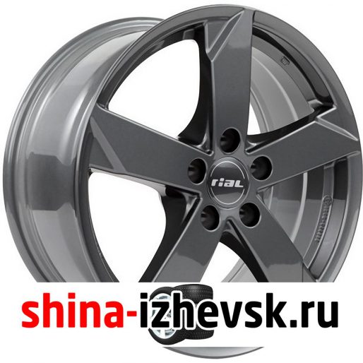Колесный диск Rial Kodiak 7.5xR18 5×114.3 ET45 DIA60.1 серый тёмный глянцевый в Ижевске